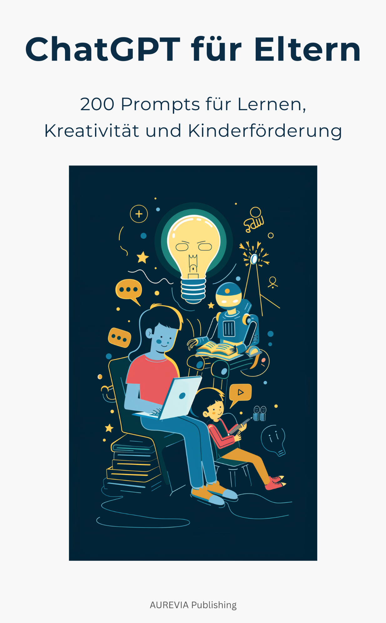 Cover Ratgeber ChatGPT für Eltern von AUREVIA Publishing